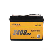 Polivel 2400cca Lifepo4 Car Audio 12V 80AH Lithium Cranking Starter Jumpstarter Démarrer Batterie